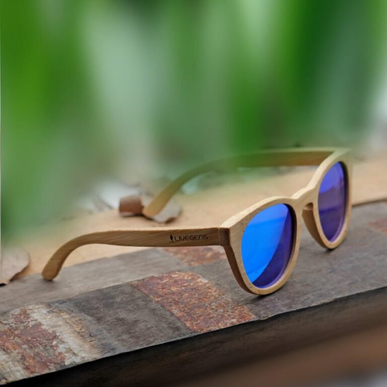 Étui à Lunettes En Bambou Naturel - Format Cylindrique 16,5 Cm - Léger Et Solide, Style Bois Burlywood - Protection Anti-rayures - 10